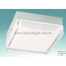 Lampe de plafond en acrylique carrée moderne en plafond en verre